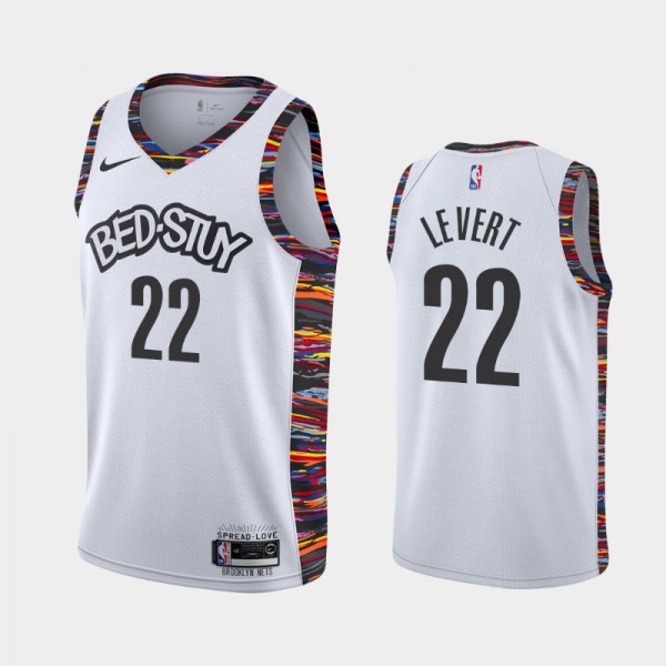 Caris LeVert Brooklyn Nets #22 Men's City 2019-20 Jersey - White