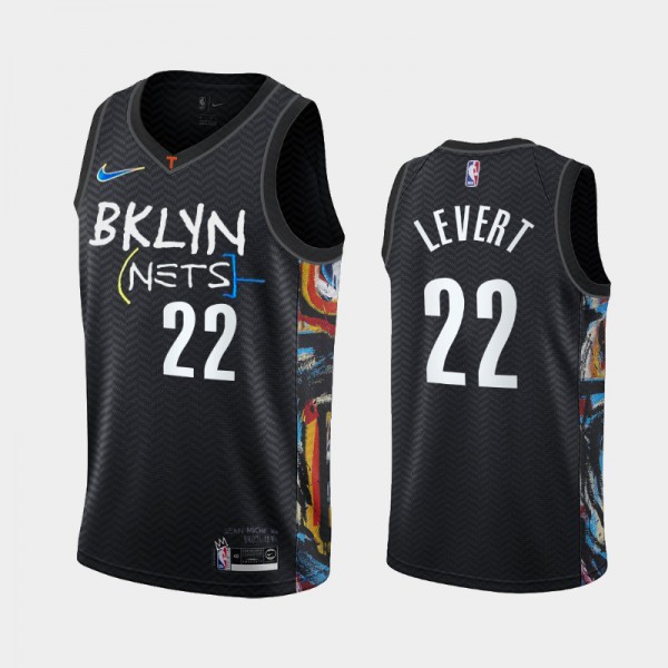 Caris LeVert Brooklyn Nets #22 Men's City Men 2020-21 Edition Honor Basquiat Jersey - Black