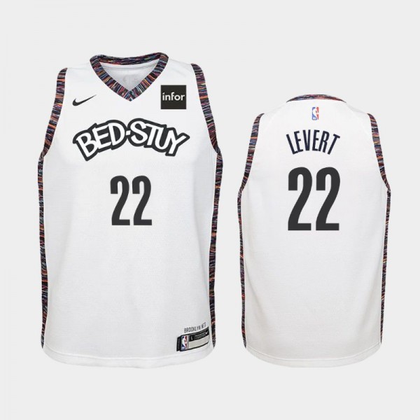 Caris LeVert Brooklyn Nets #22 Youth City 2019-20 Jersey - White