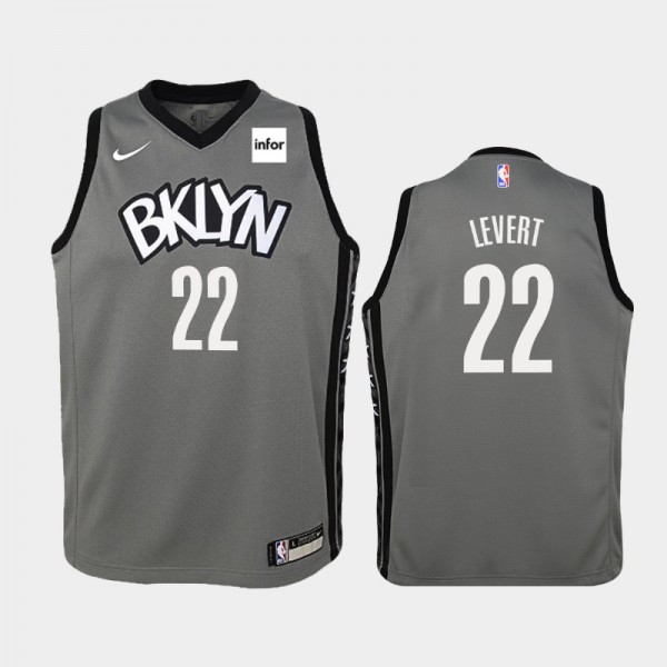 Caris LeVert Brooklyn Nets #22 Youth Statement 2019-20 Jersey - Gray