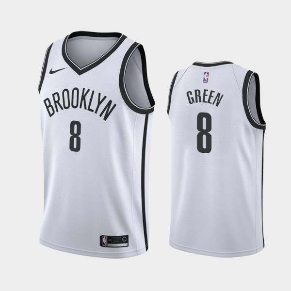 Jeff Green Brooklyn Nets #8 Men's Association 2020-21 Jersey - White