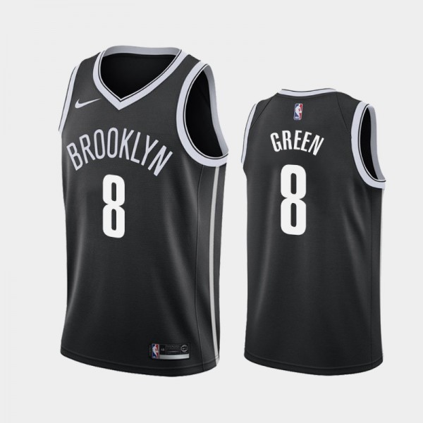 Jeff Green Brooklyn Nets #8 Men's Icon 2020-21 Jersey - Black