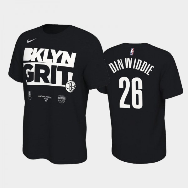 Spencer Dinwiddie Brooklyn Nets #26 Men's 2020 NBA Playoffs Bound Mantra T-Shirt - Black